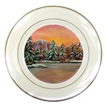 Jane s Winter Sunset -AveHurley ArtRevu.com- Porcelain Plate