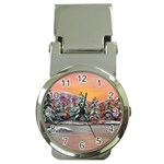Jane s Winter Sunset -AveHurley ArtRevu.com- Money Clip Watch