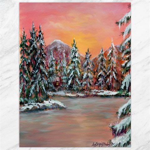 Jane s Winter Sunset 11.86 x15.41  Canvas - 1