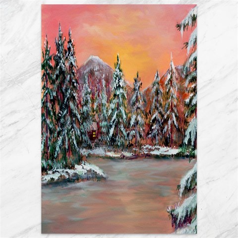 Jane s Winter Sunset 11.88 x17.36  Canvas - 1