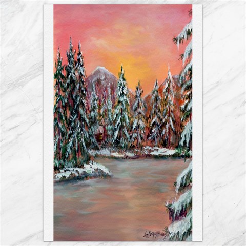 Jane s Winter Sunset 23.35 x34.74  Canvas - 1