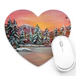 Jane s Winter Sunset -AveHurley ArtRevu.com- Heart Mousepad
