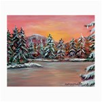Jane s Winter Sunset -AveHurley ArtRevu.com- Small Glasses Cloth (2 Sides)
