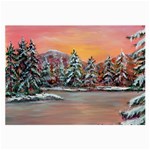 Jane s Winter Sunset -AveHurley ArtRevu.com- Large Glasses Cloth (2 Sides)