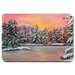 Jane s Winter Sunset -AveHurley ArtRevu.com- Large Doormat