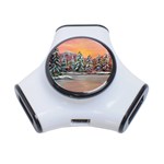 Jane s Winter Sunset -AveHurley ArtRevu.com- 3-Port USB Hub