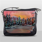Jane s Winter Sunset -AveHurley ArtRevu.com- Messenger Bag