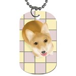 Dog looking-up Dog Tag (Two Sides)