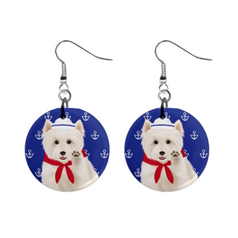 1  Button Earrings from ArtsNow.com Front