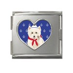  Mega Link Heart Italian Charm (18mm)