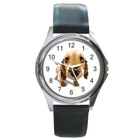 untitled Round Metal Watch from ArtsNow.com Front