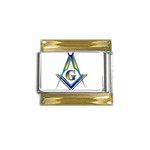 S-C GMOTMS Gold Trim Italian Charm (9mm)