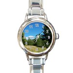 land2 Round Italian Charm Watch