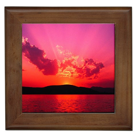 Sunset Framed Tile from ArtsNow.com Front