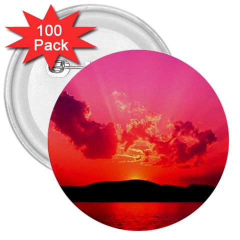 Sunset 3  Button (100 pack) from ArtsNow.com Front