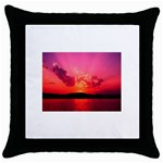 Sunset Throw Pillow Case (Black)