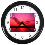 Sunset Wall Clock (Black)