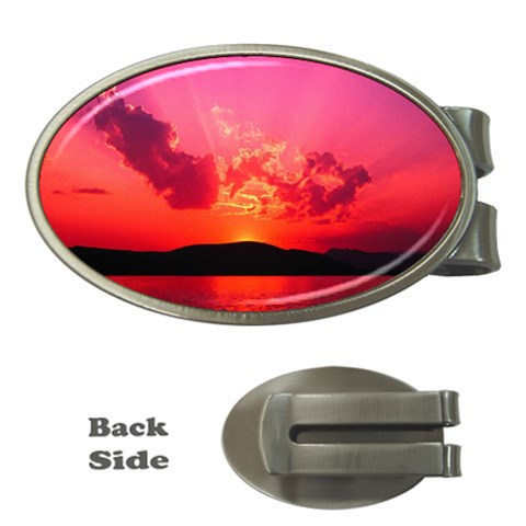 Sunset Money Clip (Oval) from ArtsNow.com Front