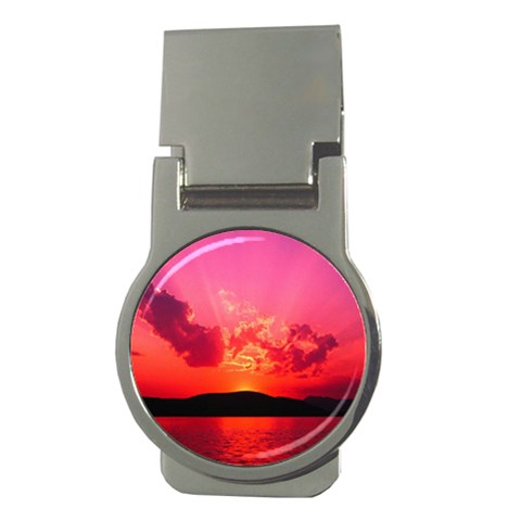 Sunset Money Clip (Round) from ArtsNow.com Front