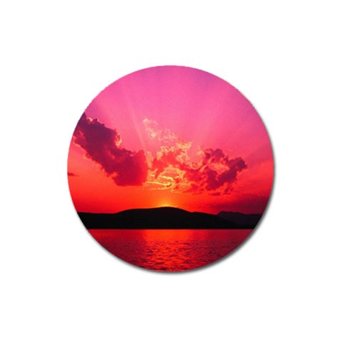 Sunset Magnet 3  (Round) from ArtsNow.com Front