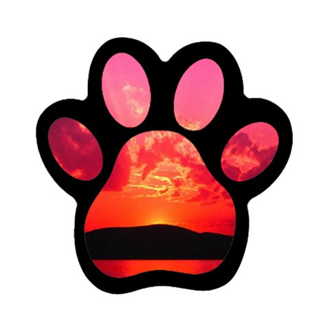 Sunset Magnet (Paw Print) from ArtsNow.com Front