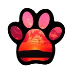 Sunset Magnet (Paw Print)