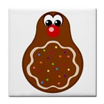 Holiday Gingerbread Cookie Tile Coaster