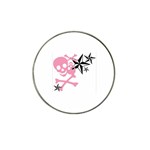 Pink Skull Stars Hat Clip Ball Marker (4 pack)