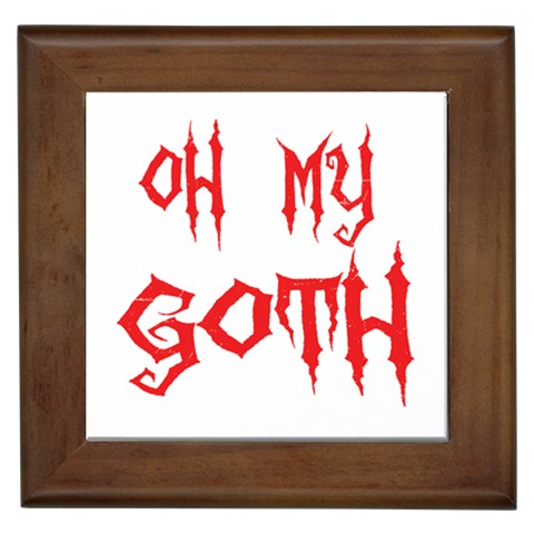 Oh My Goth Framed Tile from ArtsNow.com Front