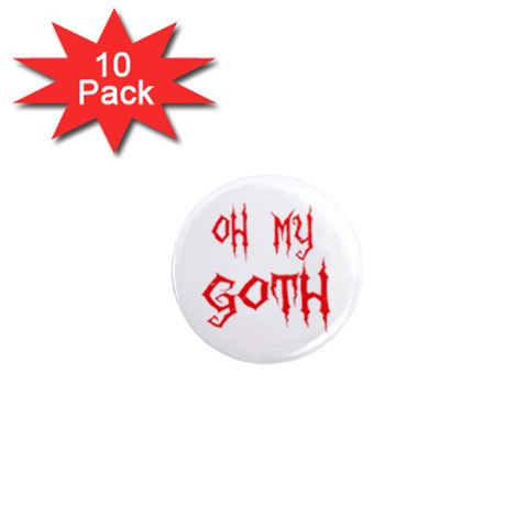 Oh My Goth 1  Mini Magnet (10 pack)  from ArtsNow.com Front