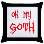 Oh My Goth Throw Pillow Case (Black)