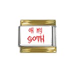 Oh My Goth Gold Trim Italian Charm (9mm)