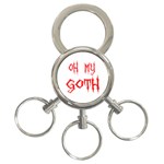 Oh My Goth 3-Ring Key Chain