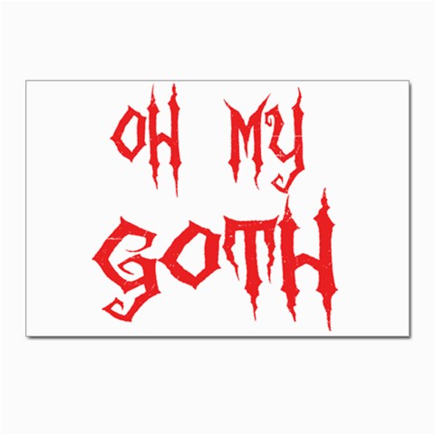 Oh My Goth Postcard 4 x 6  (Pkg of 10) from ArtsNow.com Front