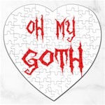 Oh My Goth Jigsaw Puzzle (Heart)