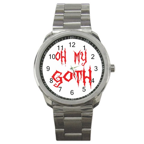 Oh My Goth Sport Metal Watch from ArtsNow.com Front