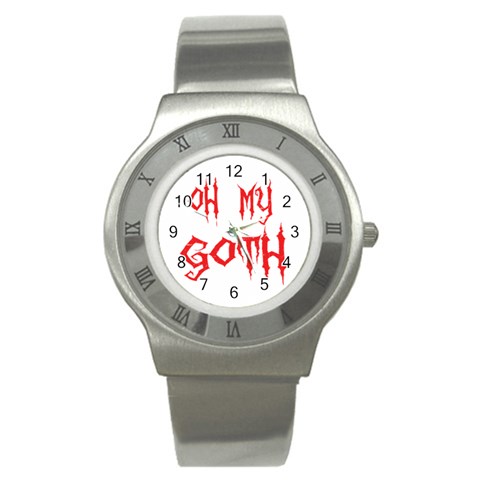 Oh My Goth Stainless Steel Watch from ArtsNow.com Front