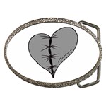 Sewn Up Dark Heart Belt Buckle