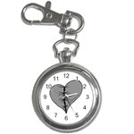 Sewn Up Dark Heart Key Chain Watch