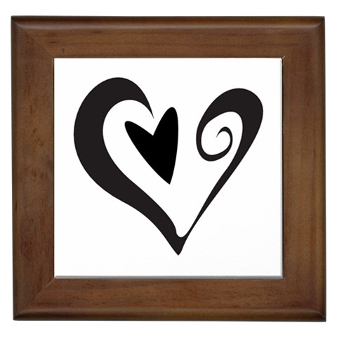 Heart Inside a Heart Framed Tile from ArtsNow.com Front