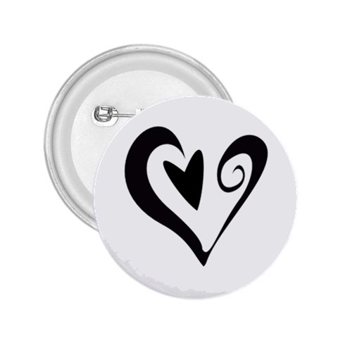 Heart Inside a Heart 2.25  Button from ArtsNow.com Front