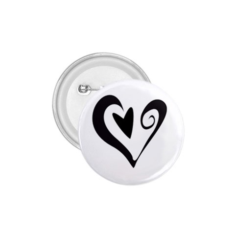 Heart Inside a Heart 1.75  Button from ArtsNow.com Front