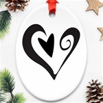 Heart Inside a Heart Ornament (Oval)