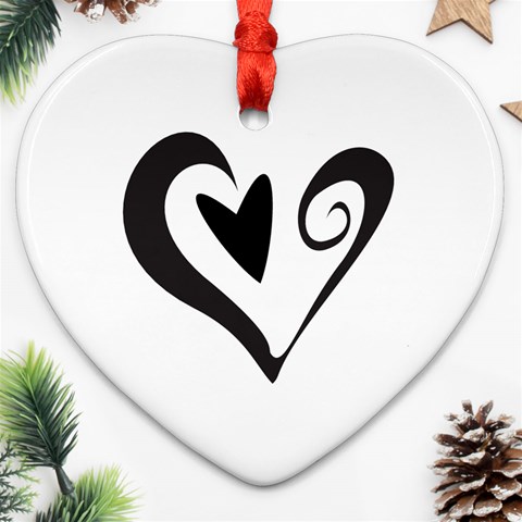Heart Inside a Heart Ornament (Heart) from ArtsNow.com Front