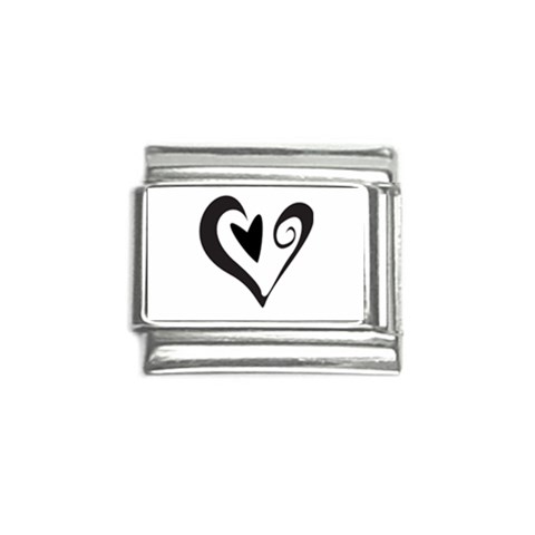 Heart Inside a Heart Italian Charm (9mm) from ArtsNow.com Front