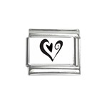 Heart Inside a Heart Italian Charm (9mm)