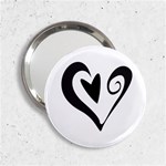 Heart Inside a Heart 2.25  Handbag Mirror