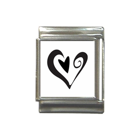 Heart Inside a Heart Italian Charm (13mm) from ArtsNow.com Front