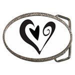 Heart Inside a Heart Belt Buckle