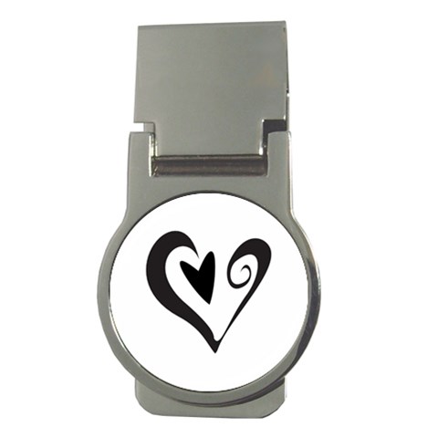 Heart Inside a Heart Money Clip (Round) from ArtsNow.com Front